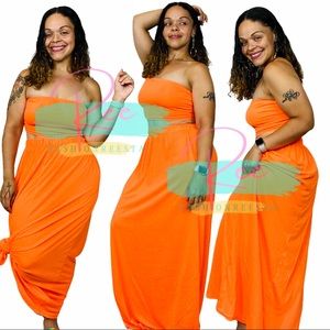 TANGERINE SWAY SKIRT SET